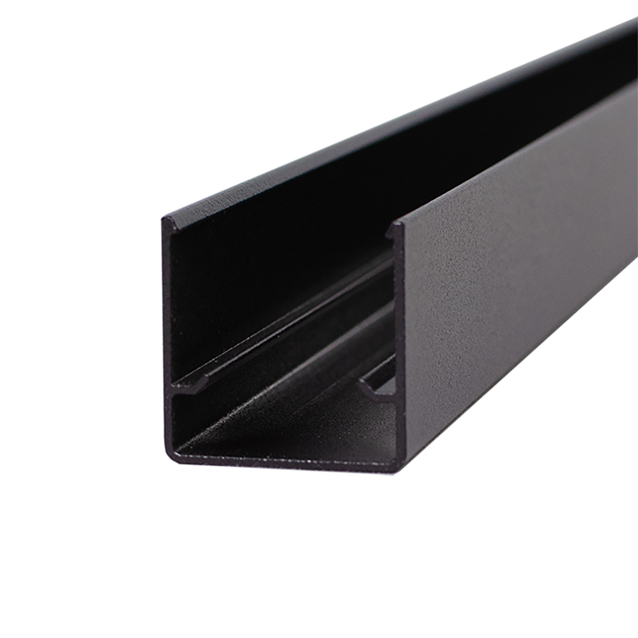 Harmony Railing 6-ft L x 1.5-in W x 1.5-in H Black Aluminum Bottom Rail