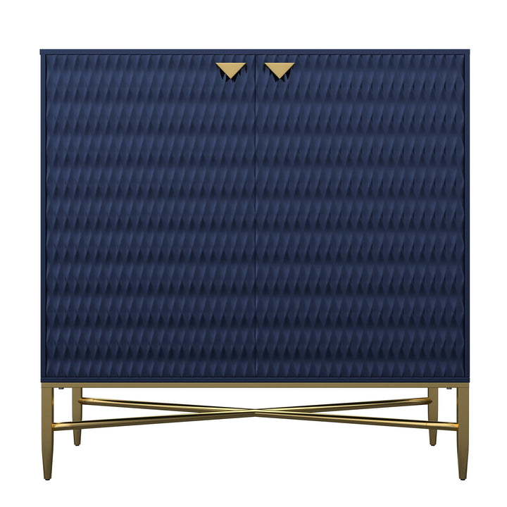 Clihome 15.75-in W x 32.87-in H Mdf Navy Freestanding Utility Storage Cabinet