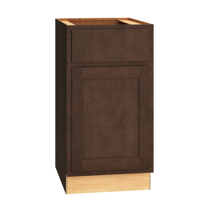 Diamond Express Jamestown 18-in W x 34.5-in H x 24-in D Thatch Partial Overlay 1-Drawer Base Fully Assembled Plywood Cabinet (Recessed Panel Shaker Style)