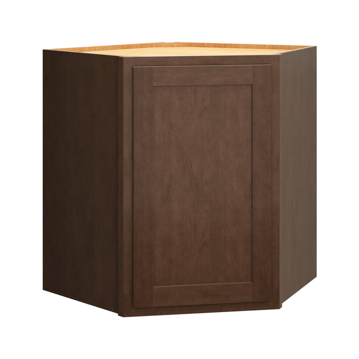 Diamond Express Jamestown 30-in W x 30-in H x 24-in D Thatch Partial Overlay Diagonal Corner Wall Fully Assembled Plywood Cabinet (Recessed Panel Shaker Style)