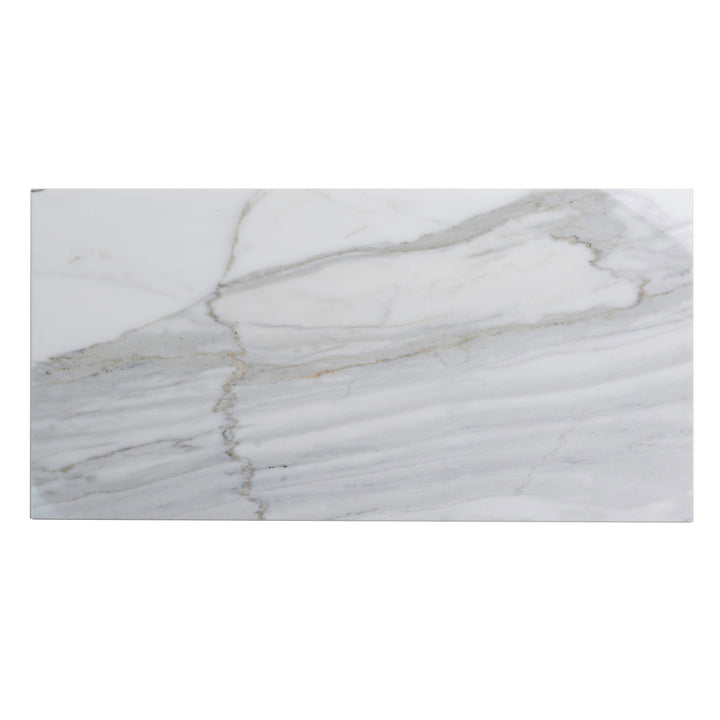 Apollo Tile Grandis Calacatta Gold Marble White Gray 12-in x 24-in Honed Natural stone Marble Subway Floor and Wall Tile product image
