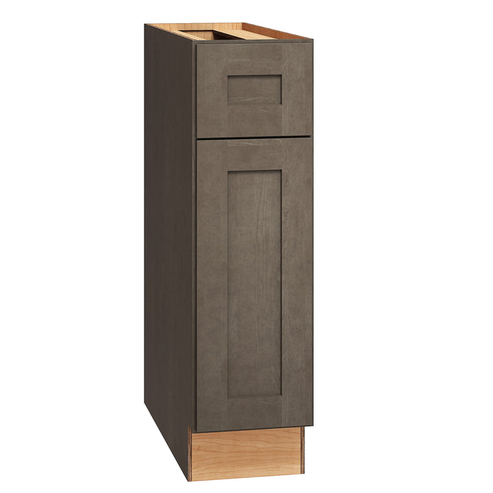 Diamond Express Jamestown 9-in W x 34.5-in H x 24-in D Colt Brown 1-Drawer Base Fully Assembled Plywood Cabinet (Recessed Panel Shaker Style)