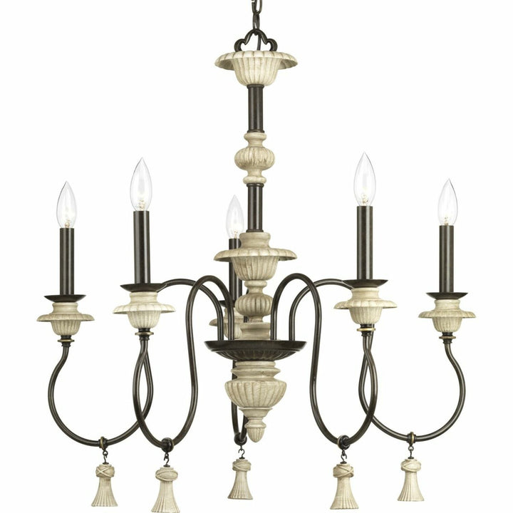 Progress Lighting Bergamo 5-Light Bronze Rustic Chandelier