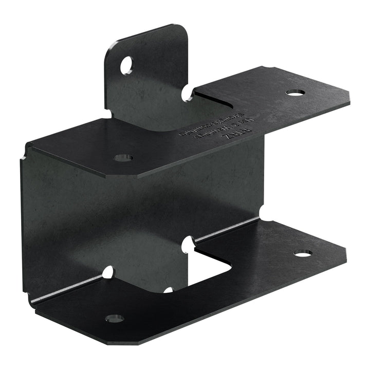 Simpson Strong-Tie 2.875-in x 3-in Rigid Tie Zmax Galvanized with Black Powder Coat Steel Rail Bracket