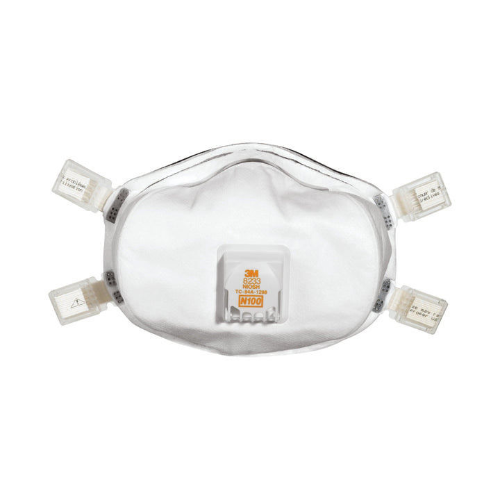 3M 8233 N100 Disposable Sanding & Fiberglass Valved Respirator