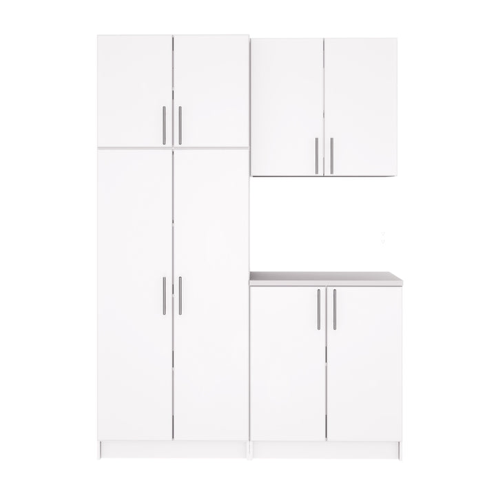 Prepac Elite 64-in W x 89-in H Wood Composite White Freestanding Utility Storage Cabinet