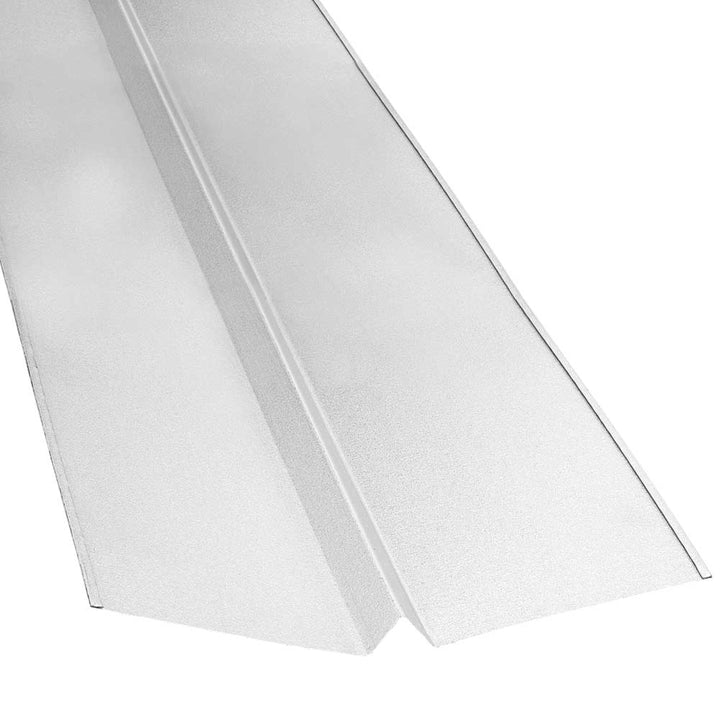 Gibraltar Building Products 24-in x 10-ft Sliver Stainless Steel W-Valley Drip Edge Flashing, 26-Gauge