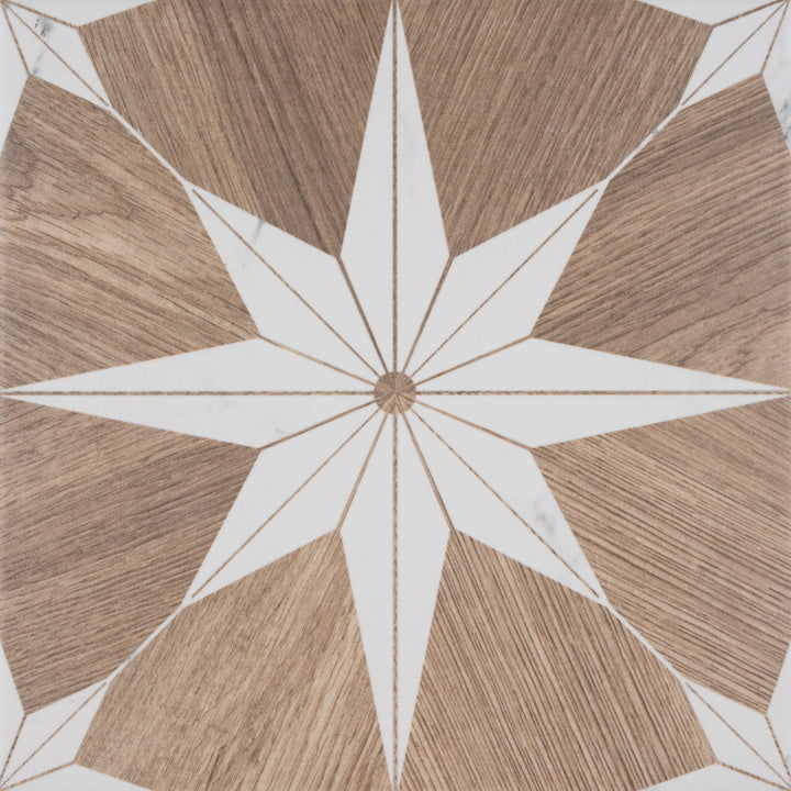Affinity Tile Llama Stella Loire Verso Noce 10-in x 10-in Multi-finish Porcelain Wood look Floor and Wall Tile product image