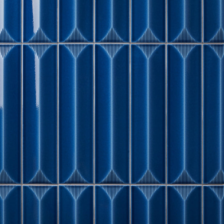 Artmore Tile Refined Nautical Blue 4-in x 16-in Glazed Ceramic Subway Wall Tile product image