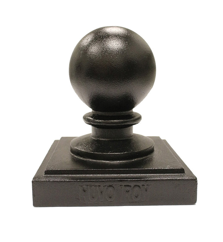 Nuvo Iron 6-in x 6-in Black Aluminum Deck Post Cap