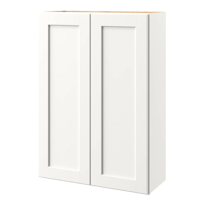 allen + roth Aveley 30-in W x 39.125-in H x 12-in D Linen Wall Fully Assembled Cabinet (Flat Panel Shaker Door Style)