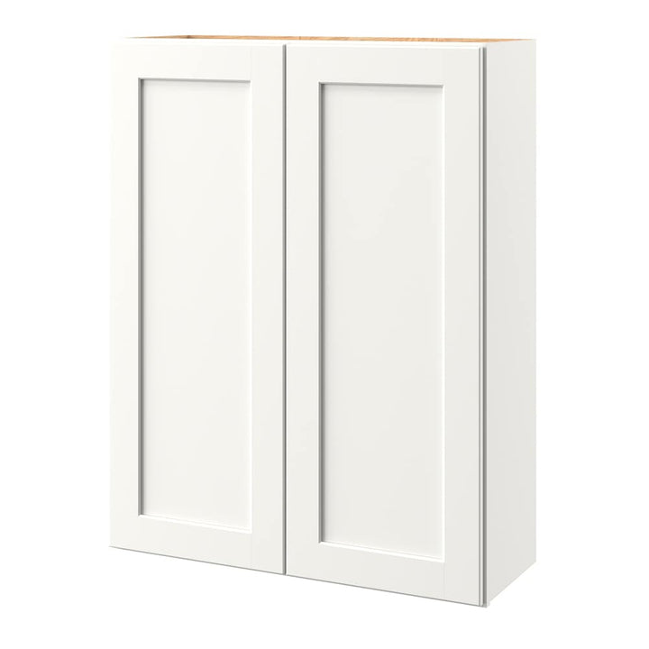 allen + roth Aveley 33-in W x 42.125-in H x 12-in D Linen Wall Fully Assembled Cabinet (Flat Panel Shaker Door Style)