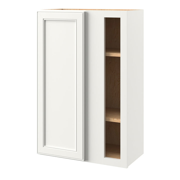 allen + roth McKeller 24-in W x 36.125-in H x 12-in D Linen Blind Corner Wall Fully Assembled Cabinet (Flat Panel Mitered Style)