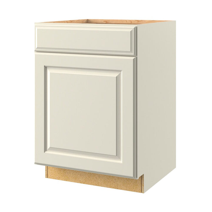 allen + roth Pattingham 24-in W x 34.5-in H x 24-in D Harbor 1-Drawer Base Fully Assembled Cabinet (Raised Panel Shaker Style)