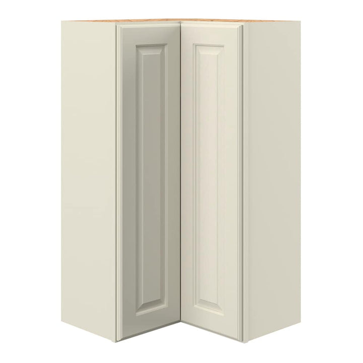 allen + roth Pattingham 24-in W x 39.125-in H x 12-in D Harbor Diagonal Corner Wall Fully Assembled Cabinet (Raised Panel Square Style)