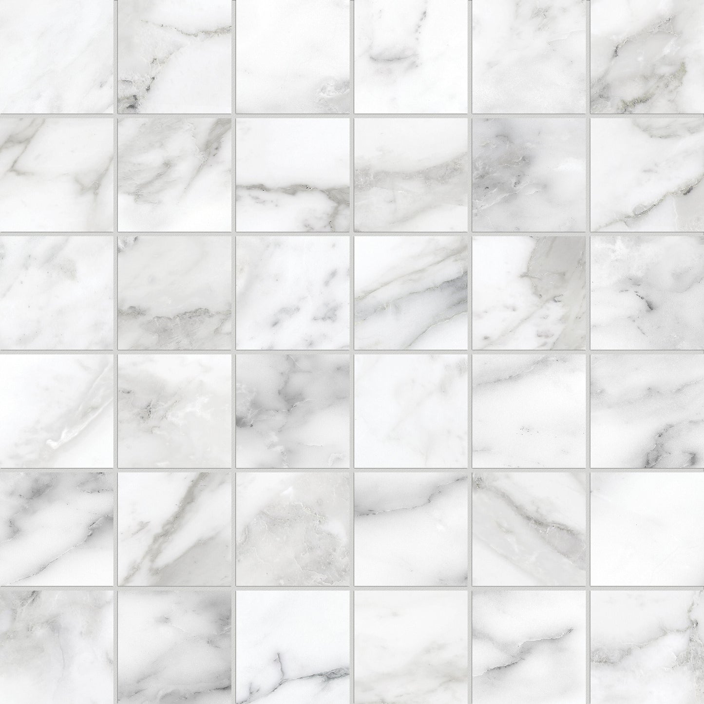Satori La Marca Arabescato 12-in x 12-in Honed Porcelain Marble look Mosaic Floor and Wall Tile product image