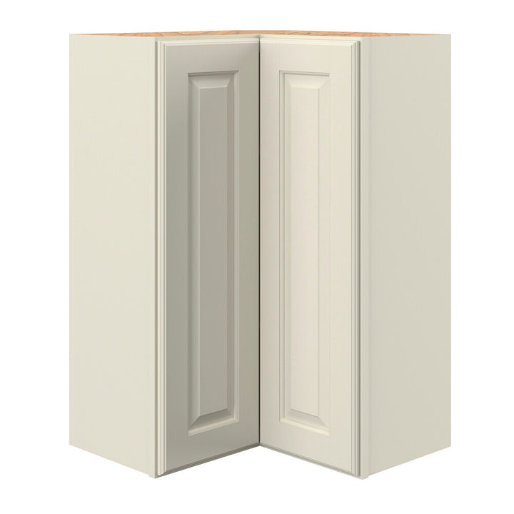 allen + roth Pattingham 24-in W x 36.125-in H x 12-in D Harbor Diagonal Corner Wall Fully Assembled Cabinet (Raised Panel Square Style)