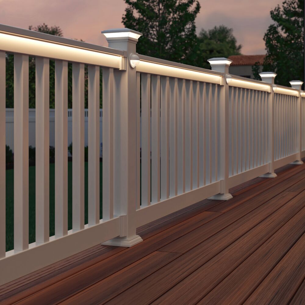 4-in x 4-in White Vinyl Deck Post Cap