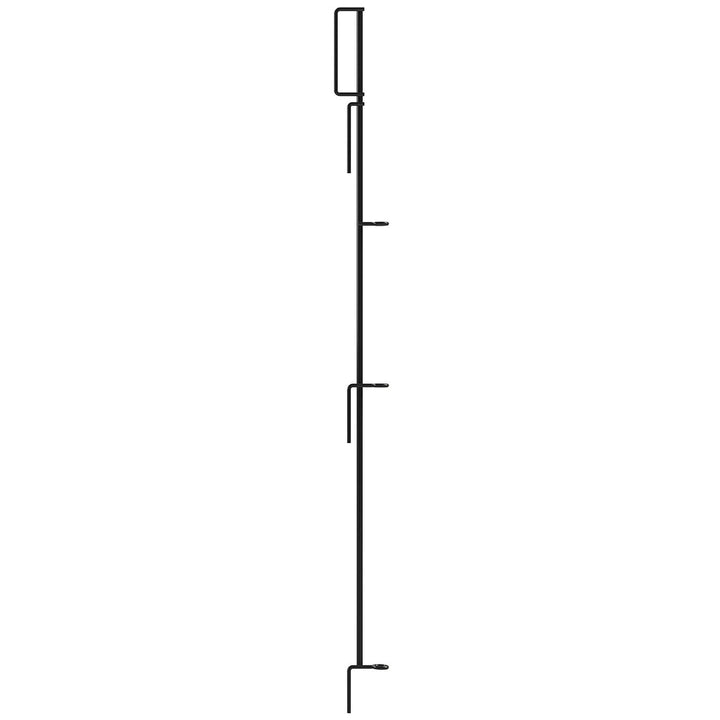 YARDLINK 3-ft H x 1-1/2-in W Powder-coated Galvanized Steel Decorative Metal No Dig Garden Fence Post