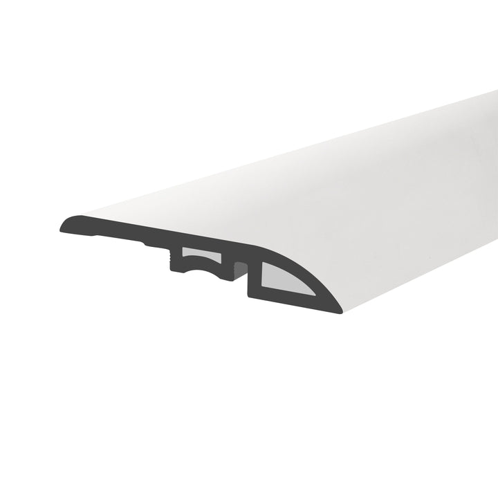 Lucida USA MaxCore Reducer Piano White 0.27-in T x 1.75-in W x 48-in L Vinyl Reducer