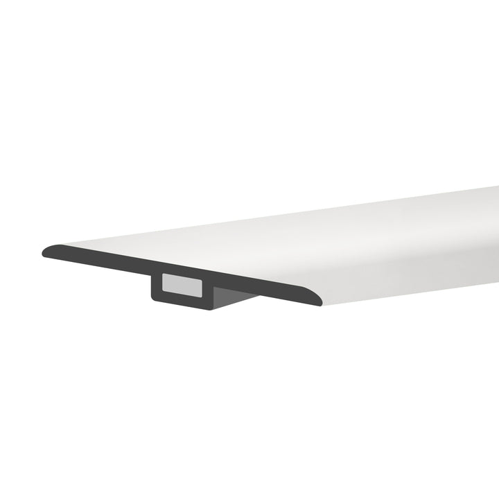 Lucida USA MaxCore T-moulding Piano White 0.27-in T x 1.75-in W x 48-in L Vinyl T-moulding