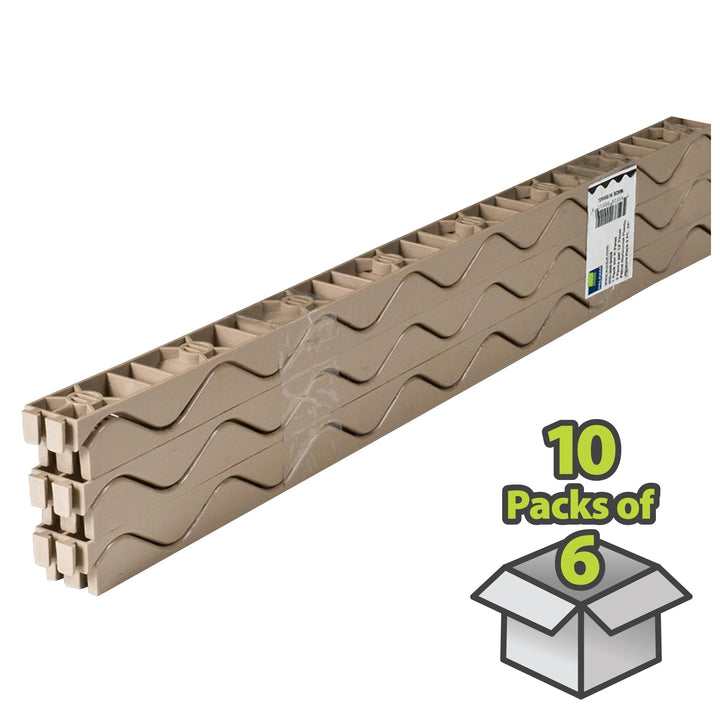 PALRUF Suntop Cross Link Polyethylene Solid Roof Panel Closure Strips, 24 in, 10 Packs of 6