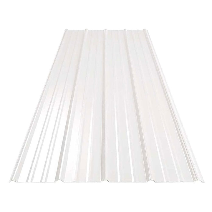 Gibraltar Building Products 3.125-ft x 8-ft SM-Rib White Galvalume Steel Roof Panel, 29-Gauge, 36-in Coverage