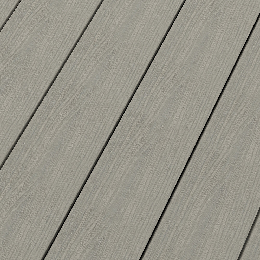 NewTechWood Magellan Solid Board with Groove 1-in x 6-in x 8-ft Roman Antique Grooved Composite Deck Board (49-Pack)