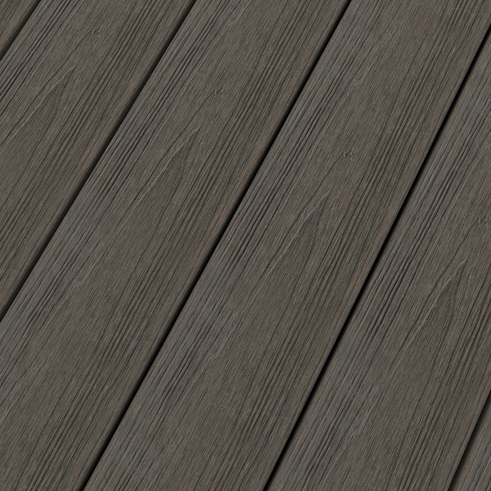 NewTechWood Cortes Solid Board 1-in x 6-in x 8-ft Spanish Walnut Square Composite Deck Board (49-Pack)