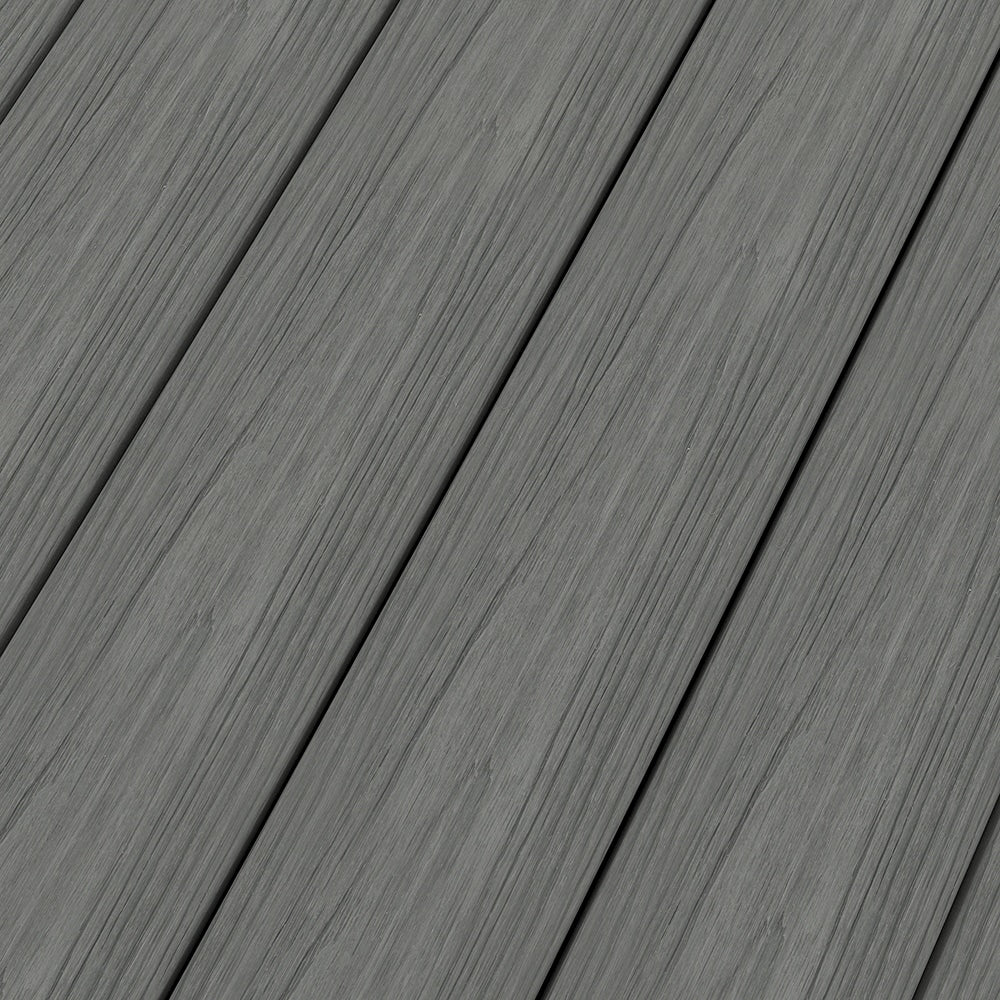 NewTechWood Cortes Solid Board 1-in x 6-in x 8-ft Westminster Gray Square Composite Deck Board