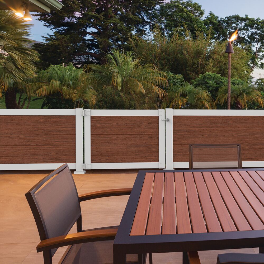 Freedom 6-ft White Aluminum Privacy Frame