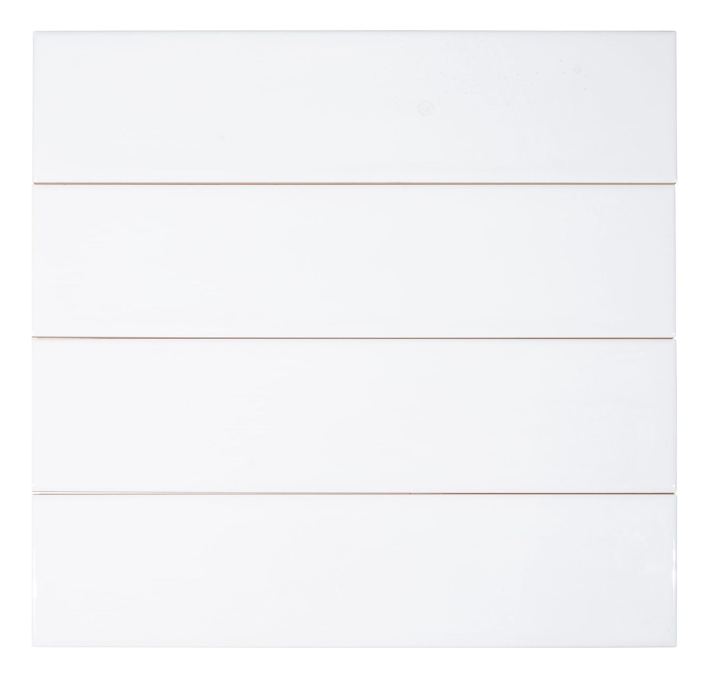 Andova Tiles Perfecto-Mirabella Bianca 4-in x 16-in Glazed Ceramic Subway Wall Tile product image