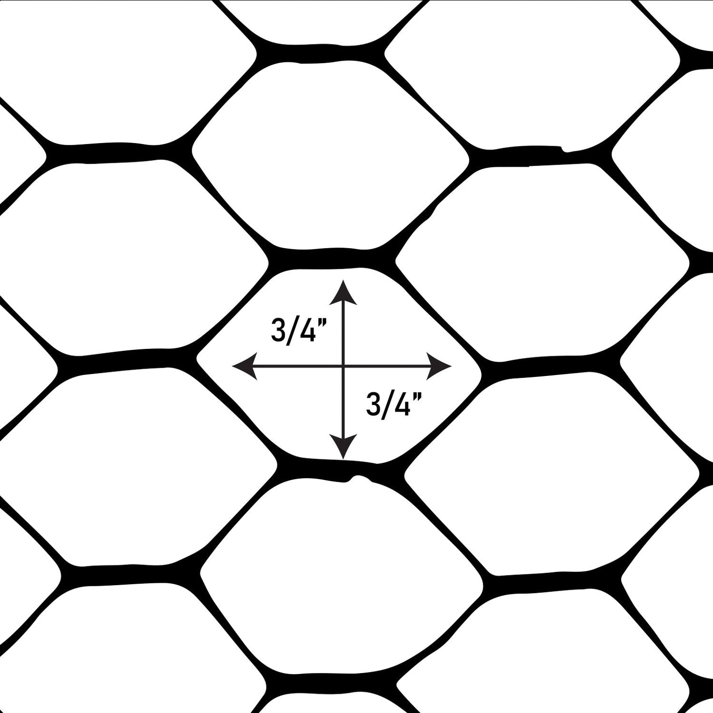BOEN Black HDPE 25-Feet x 3-Feet Chicken Wire Rolled Fencing