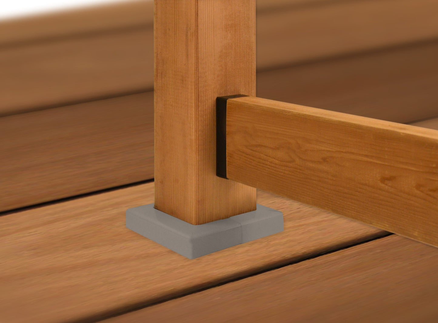 TITAN BUILDING PRODUCTS 4-in x 4-in White Metal Deck Post Base Trim