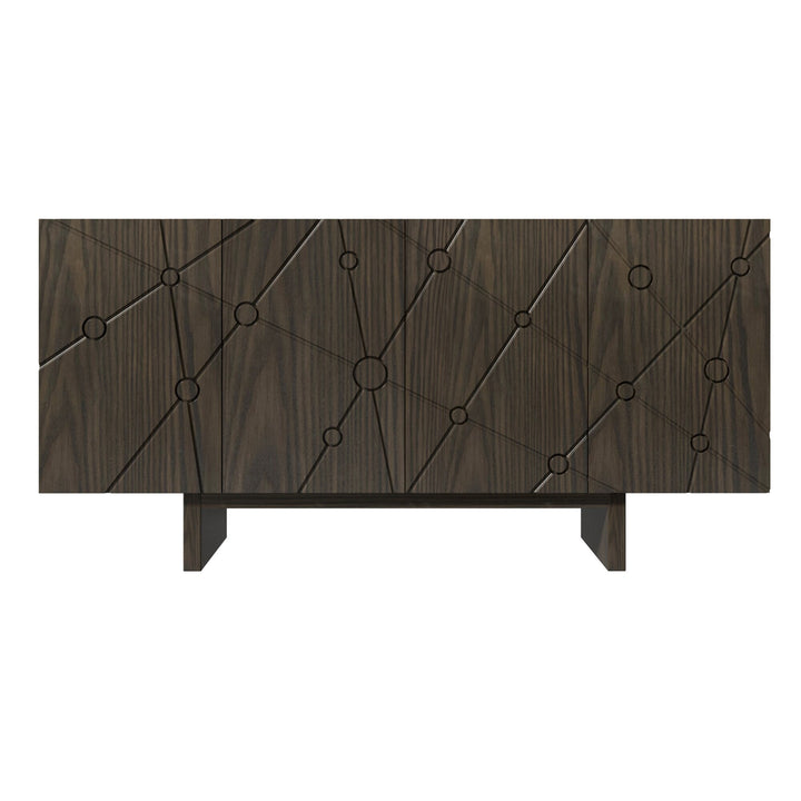 GZMR 15.75-in W x 30.71-in H Mdf Brown Freestanding Utility Storage Cabinet