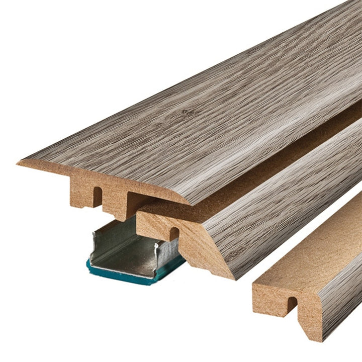 SimpleSolutions 2.37-in x 78.7-in Trenton Oak MDF 4-in-1 Floor Moulding