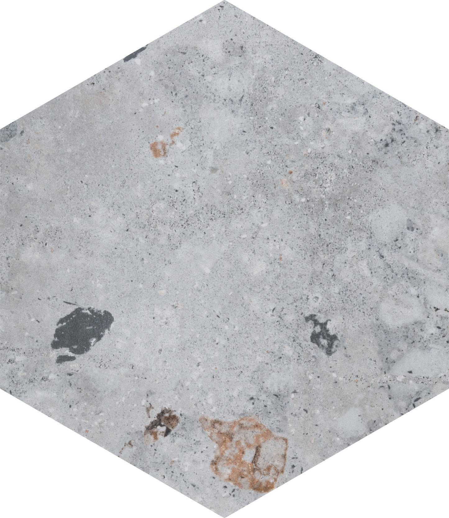 Affinity Tile Recycle Hex River Multicolor 9-in x 10-in Multi-finish Porcelain Hexagon Floor and Wall Tile product image