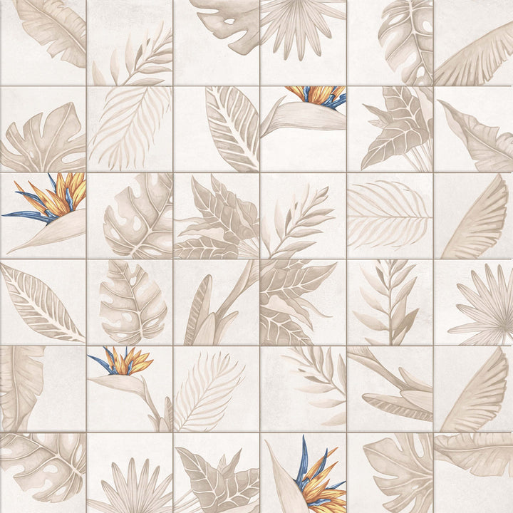 Affinity Tile Nusa Botanic Taupe 10-in x 10-in Multi-finish Porcelain Floor and Wall Tile product image