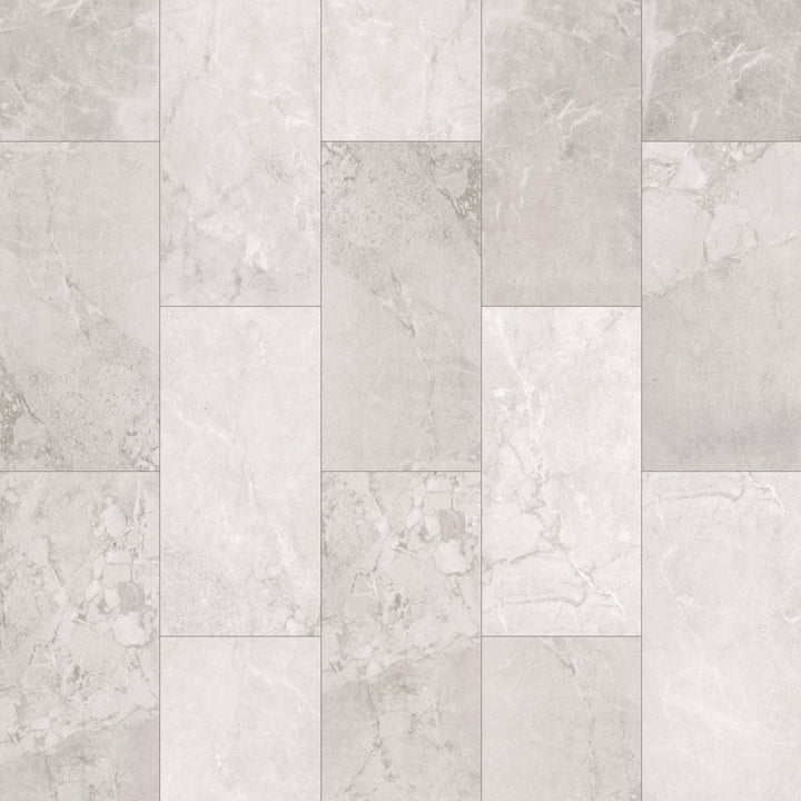 Mohawk Elite Ice Cap 12-in x 24-in Waterproof Interlocking Luxury Vinyl Tile Flooring (24.03-sq ft Carton)