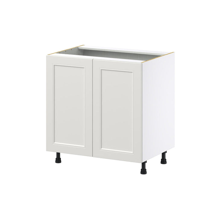 Hugo&Borg Belcourt 33-in W x 34.5-in H x 24-in D Gray Painted Sink Base Fully Assembled Cabinet (Recessed Panel Shaker Style)