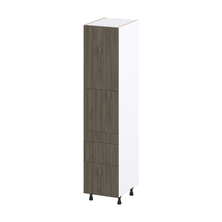 Hugo&Borg Savane 18-in W x 84.5-in H x 24-in D Textmel 5-Drawer Pantry Fully Assembled Cabinet (Flat Panel Slab Style)