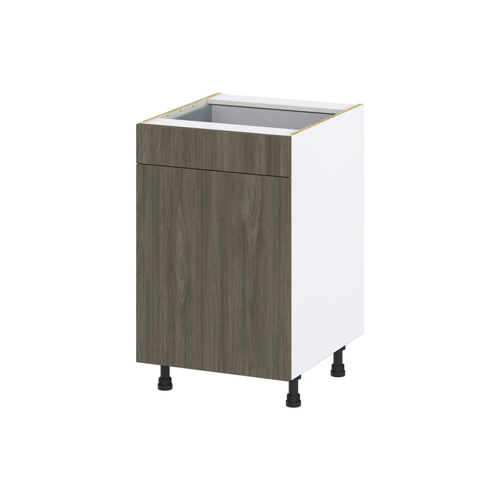 Hugo&Borg Savane 21-in W x 34.5-in H x 24-in D Textmel 1-Drawer Base Fully Assembled Cabinet (Flat Panel Slab Style)