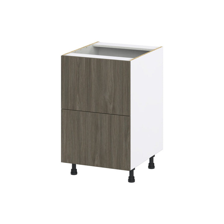 Hugo&Borg Savane 21-in W x 34.5-in H x 24-in D Textmel 2-Drawer Base Fully Assembled Cabinet (Flat Panel Style)