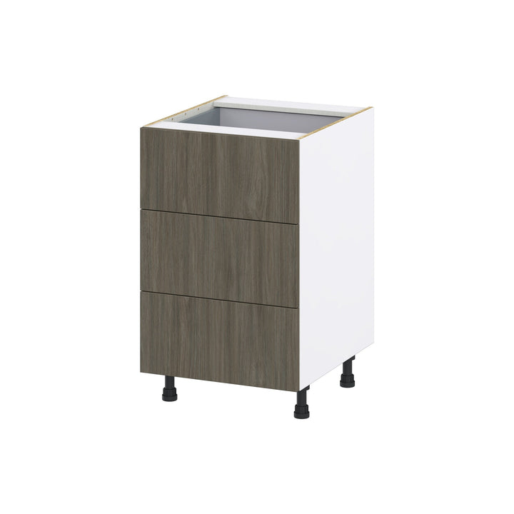 Hugo&Borg Savane 21-in W x 34.5-in H x 24-in D Textmel 4-Drawer Base Fully Assembled Cabinet (Flat Panel Style)