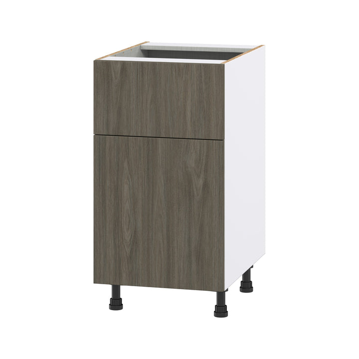 Hugo&Borg Savane 18-in W x 34.5-in H x 25-in D Textmel 1-Drawer Base Fully Assembled Cabinet (Flat Panel Slab Style)