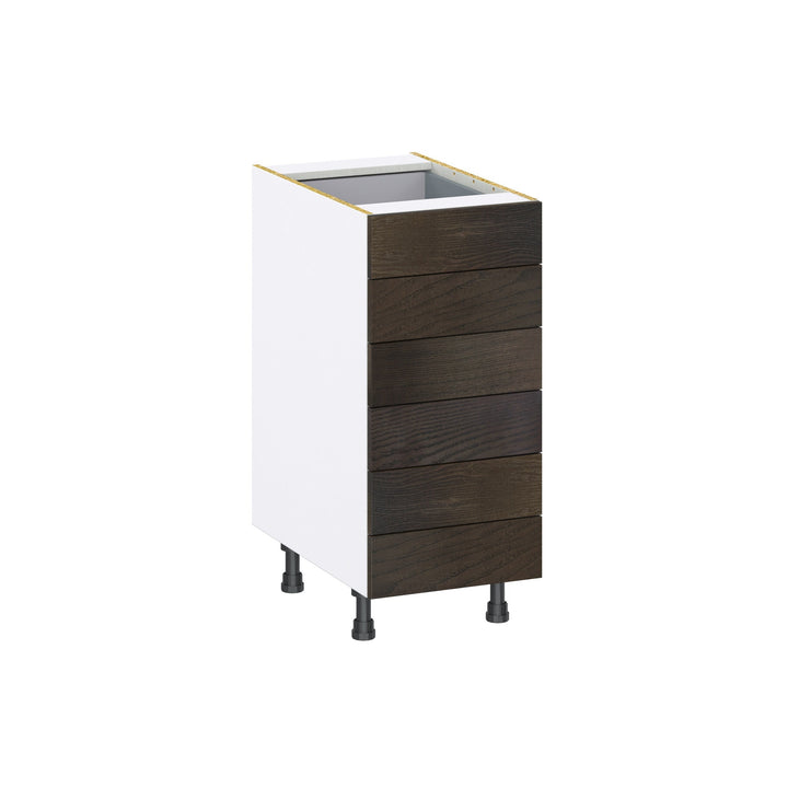 Hugo&Borg Montclaire 15-in W x 34.5-in H x 24-in D Wood 6-Drawer Base Fully Assembled Cabinet (Recessed Panel Style)