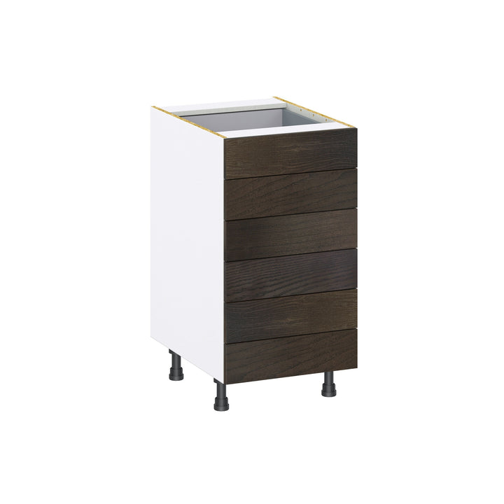 Hugo&Borg Montclaire 18-in W x 34.5-in H x 24-in D Wood 6-Drawer Base Fully Assembled Cabinet (Recessed Panel Style)