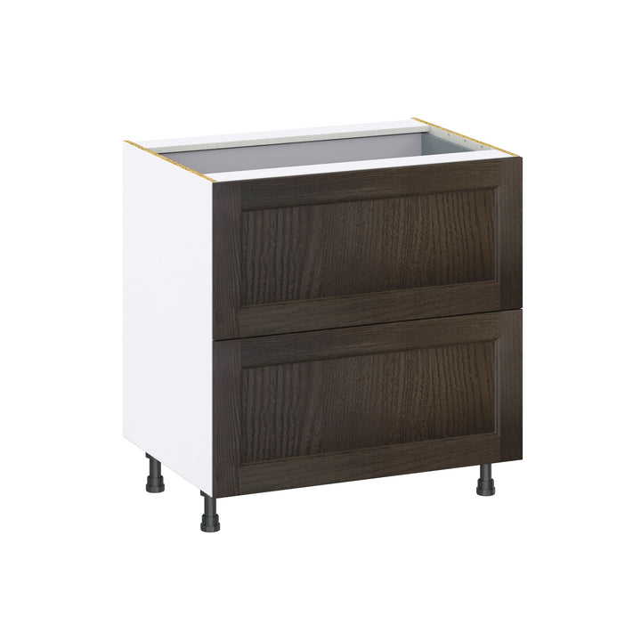 Hugo&Borg Montclaire 33-in W x 34.5-in H x 24-in D Wood 3-Drawer Base Fully Assembled Cabinet (Recessed Panel Style)