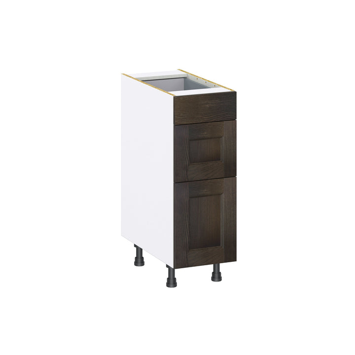 Hugo&Borg Montclaire 12-in W x 34.5-in H x 24-in D Wood 3-Drawer Base Fully Assembled Cabinet (Recessed Panel Style)