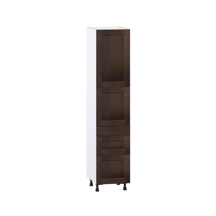 Hugo&Borg Montclaire 18-in W x 84.5-in H x 24-in D Wood 5-Drawer Pantry Fully Assembled Cabinet (Recessed Panel Shaker Style)